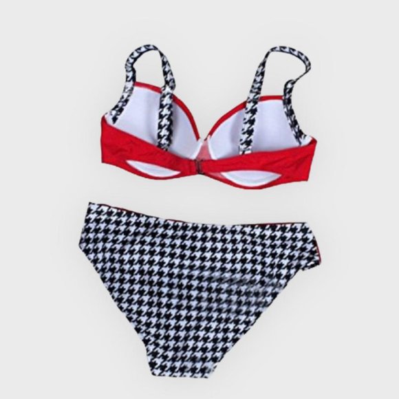 ❤️Women's Two Piece Swimsuit Bikini Set Underwire Padded Push Up - Picture 2 of 7